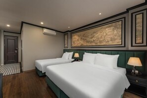 Deluxe driepersoonskamer, balkon, uitzicht op stad