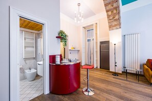 Apartment (1 Bedroom) | Living area - Quercia Design Home in the Center (Naples)