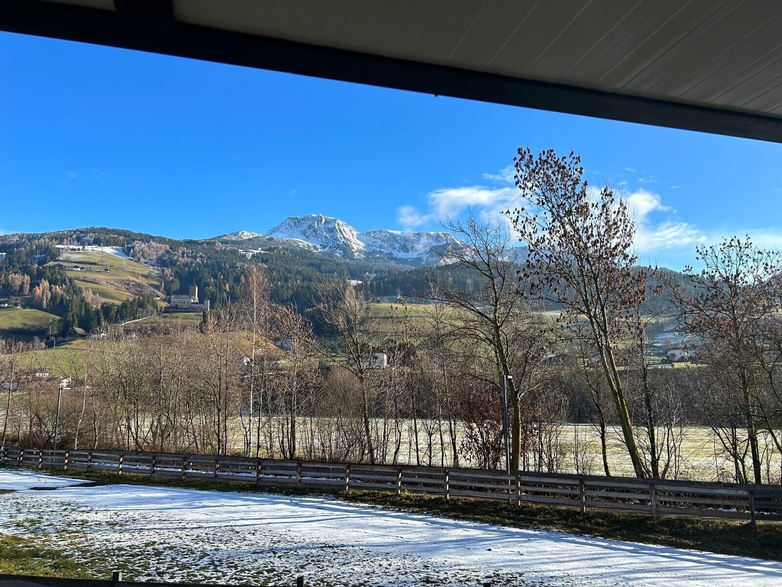 Blick von der Unterkunft