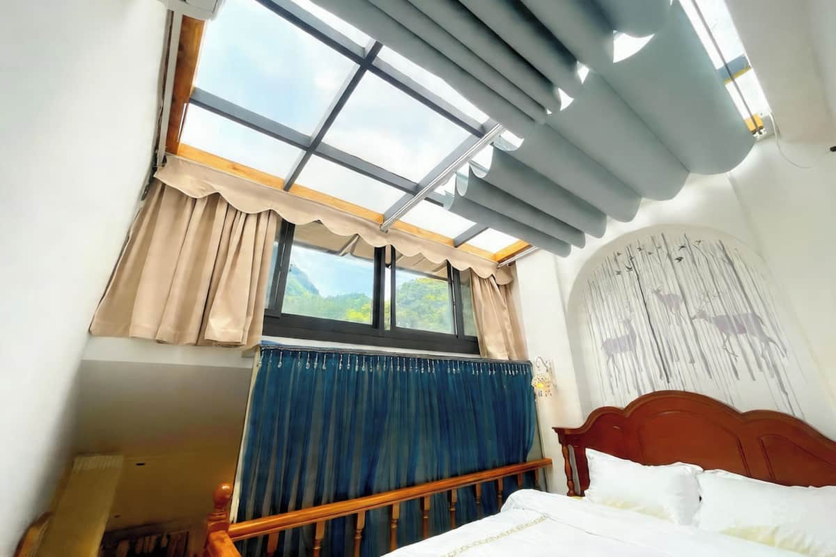 Premium bedding, down duvets, memory-foam beds, individually decorated