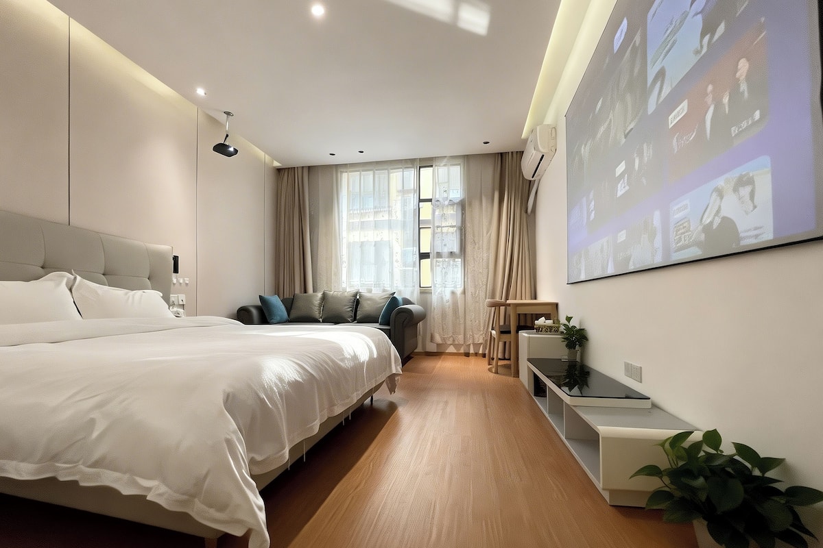Premium bedding, down duvets, memory-foam beds, individually decorated