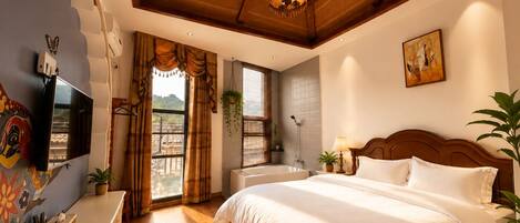 Family Suite, Hill View | Premium bedding, down comforters, memory foam beds