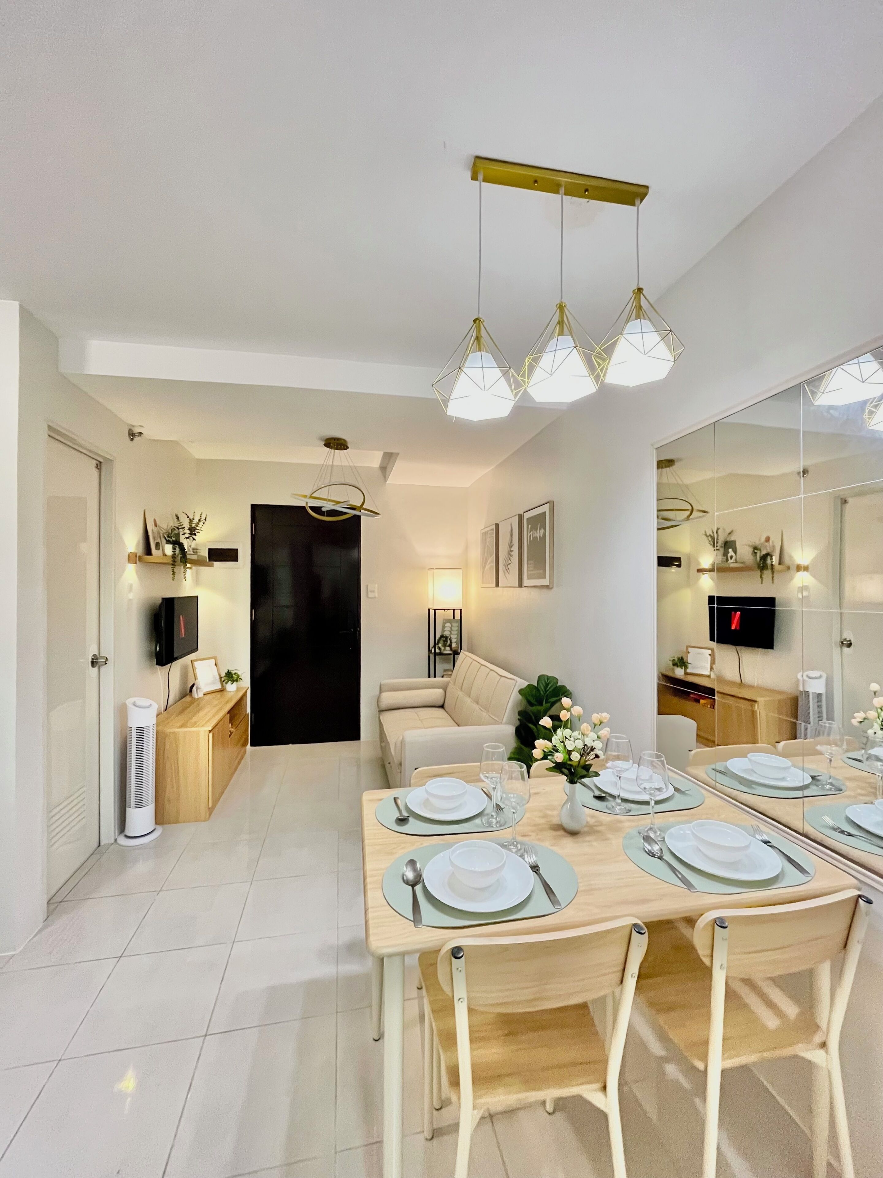 Familie appartement, meerdere bedden, keuken, uitzicht op stad | Interieur