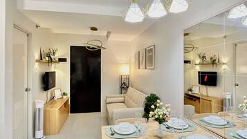 Familie appartement, meerdere bedden, keuken, uitzicht op stad | Interieur