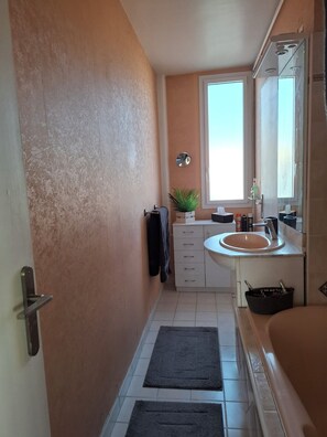 Bathroom - 2 bedrooms apartment - city center - Magnificent view (Le Havre)