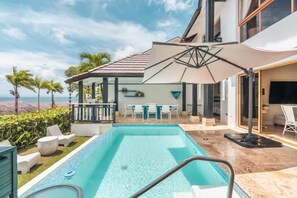 Villa | 3 bedrooms - Villa With Ocean View bbq Pool Resort Access (Samaná)