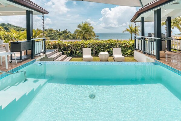 Villa | 3 bedrooms - Villa With Ocean View bbq Pool Resort Access (Samaná)
