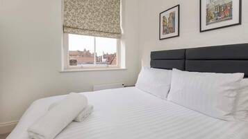 2 bedrooms, iron/ironing board, travel crib, WiFi