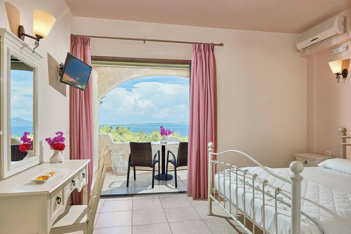 雙人或雙床房, 露台, 海景