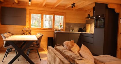 Luxury wooden wellness forest cottage with Hot tub - Lumiere 160A