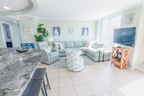 Smart TV, table football - 1815 North Hampton, Ocean view condo with full access!! (Myrtle Beach)