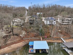 Exterior - Lakefront Near Party Cove w/ Dock, Kayaks, Bunk Room & Multi-Level Decks (Osage Beach)