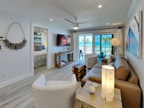 Living area - Pointe South 106 | Newly Reno + Resort Pool Access (Fort Myers Beach)