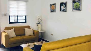 Apartment, 2 Bedrooms, Private Pool | Living room