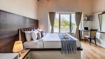 Deluxe villa, balkon, uitzicht op tuin