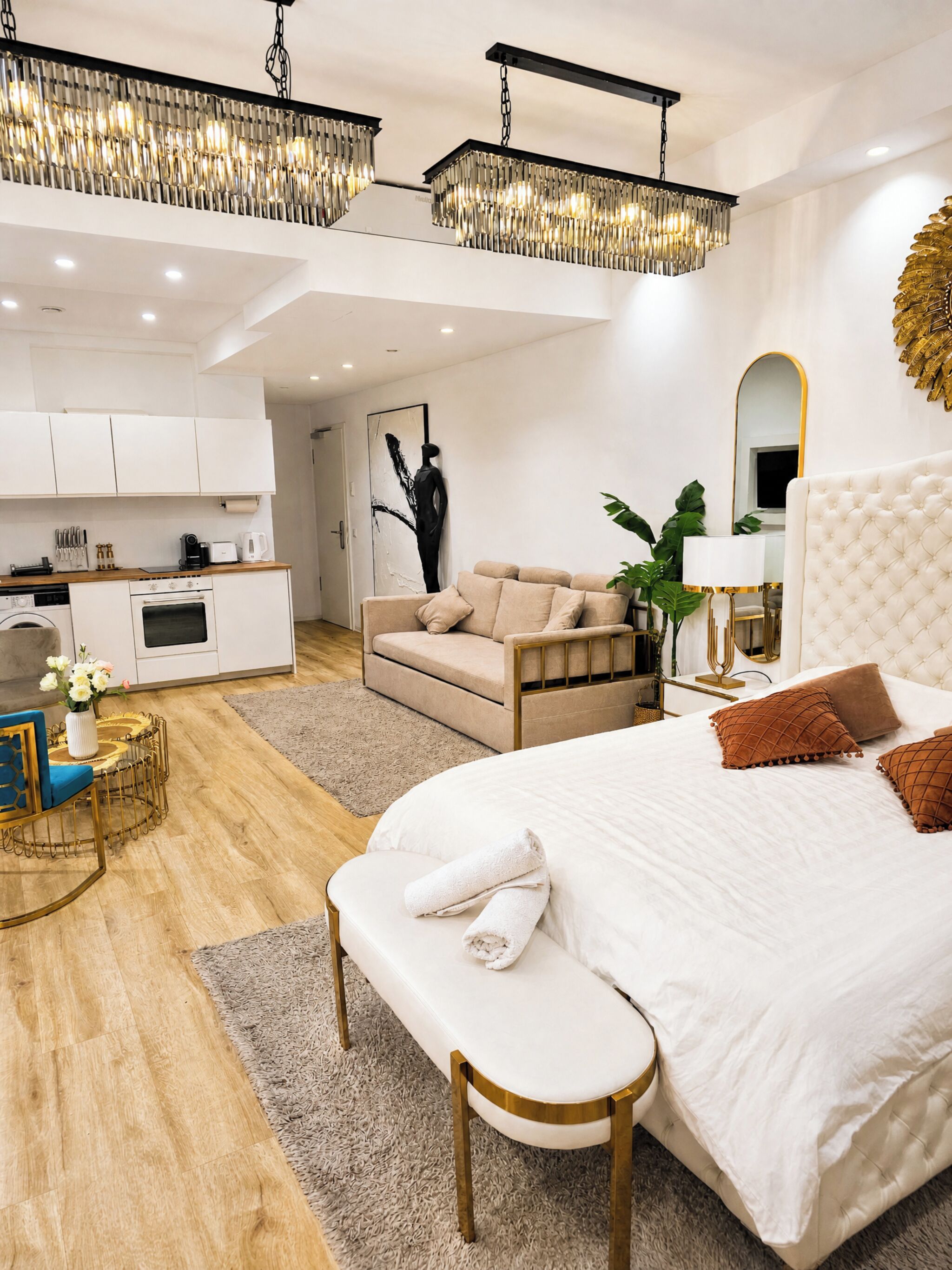 1 bedroom, internet, bed sheets