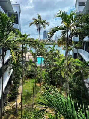 Property grounds - Prime Location! Clean Condo w Pool, Beach, Parking (San Juan)