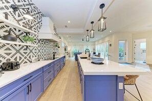 Fridge, microwave, stovetop, dishwasher - Pineapple Paradise-Pool Home 2Blocks to the Beach-By Island Real Estate (Holmes Beach)