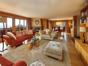 TV, fireplace - Pré Vert by Interhome (Villars)