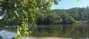 Private Riverfront Retreat-river access, walking/biking path, fire pit