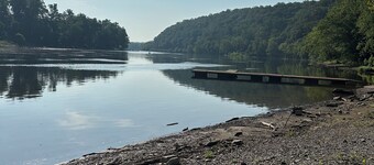 Private Riverfront Retreat-river access, walking/biking path, fire pit