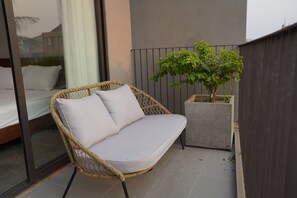 Studio, uitzicht op tuin | Terras