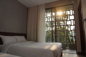 Habitación triple estándar, vistas al jardín