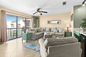 TV - 🏖️Gulf Views - Pool - Across from Beach - Blue Surf 8🏖️ (Miramar Beach)