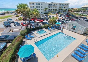 A heated pool - 🌴Gulf Views | Pool + Hot Tub | Summerspell 110🌴 (Miramar Beach)