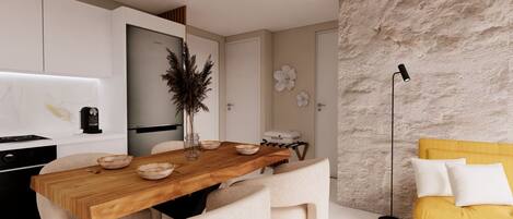 Luxury Apartment, Balcony, City View | Dining