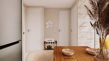 Appartamento Luxury, balcone, vista città | Interni