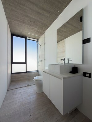 Shower, towels, soap, toilet paper - Premium Duplex with Private Pool (Providencia)