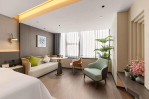 Deluxe-værelse med dobbeltseng eller 2 enkeltsenge - byudsigt | Interiør