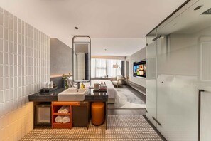 Superior-Doppelzimmer, Stadtblick | Badezimmer