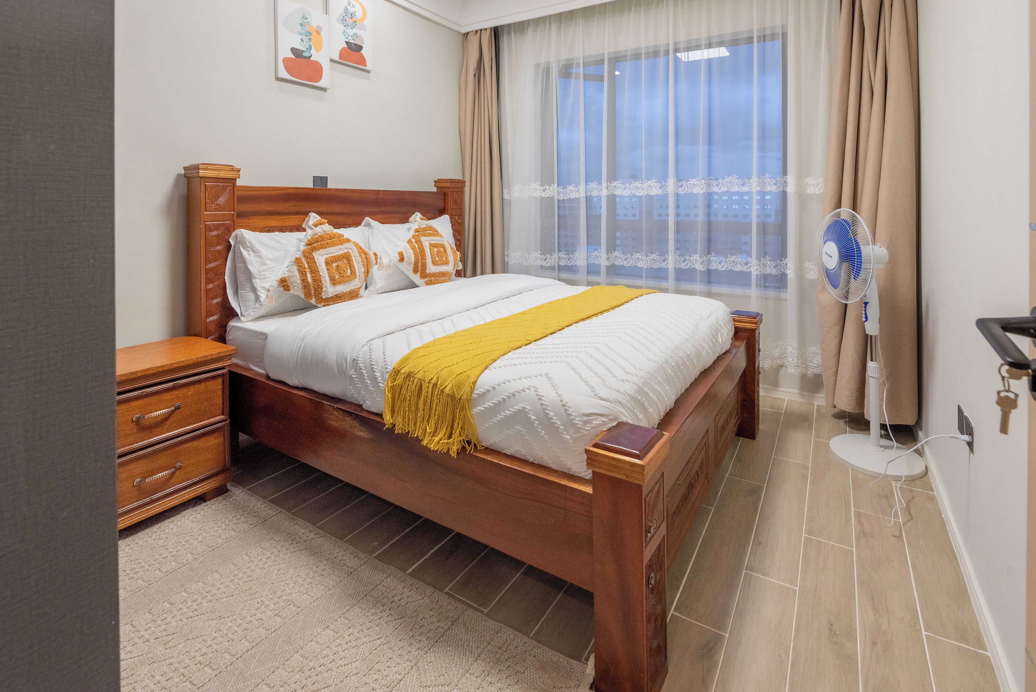 2 bedrooms, iron/ironing board