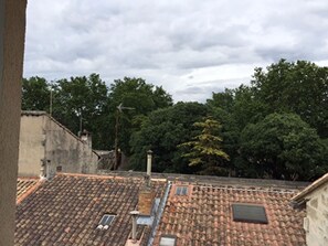 Blick von der Unterkunft