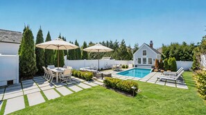 A heated pool - Chic Sag Harbor Retreat, Beautiful Private Yard with Heated Pool, Perfect... (Sag Harbor)