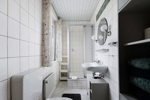 Shower, hair dryer