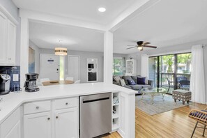 Interior - Renovated Poolside Villa 2BR • Walk to Beach (Hilton Head Island)