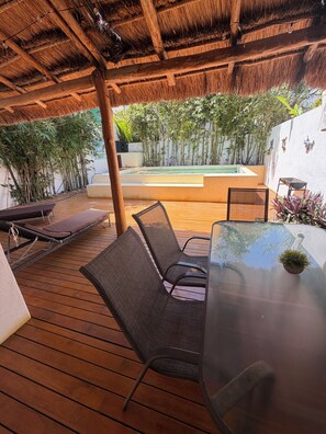 Terrace/patio - Beautiful house next to the beach (Cancún)