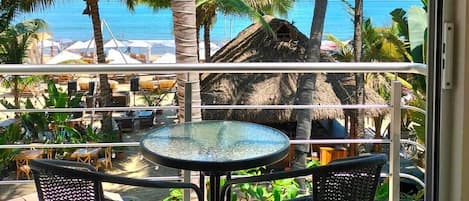 Standard Quadruple Room, Balcony, Ocean View | Outdoor dining