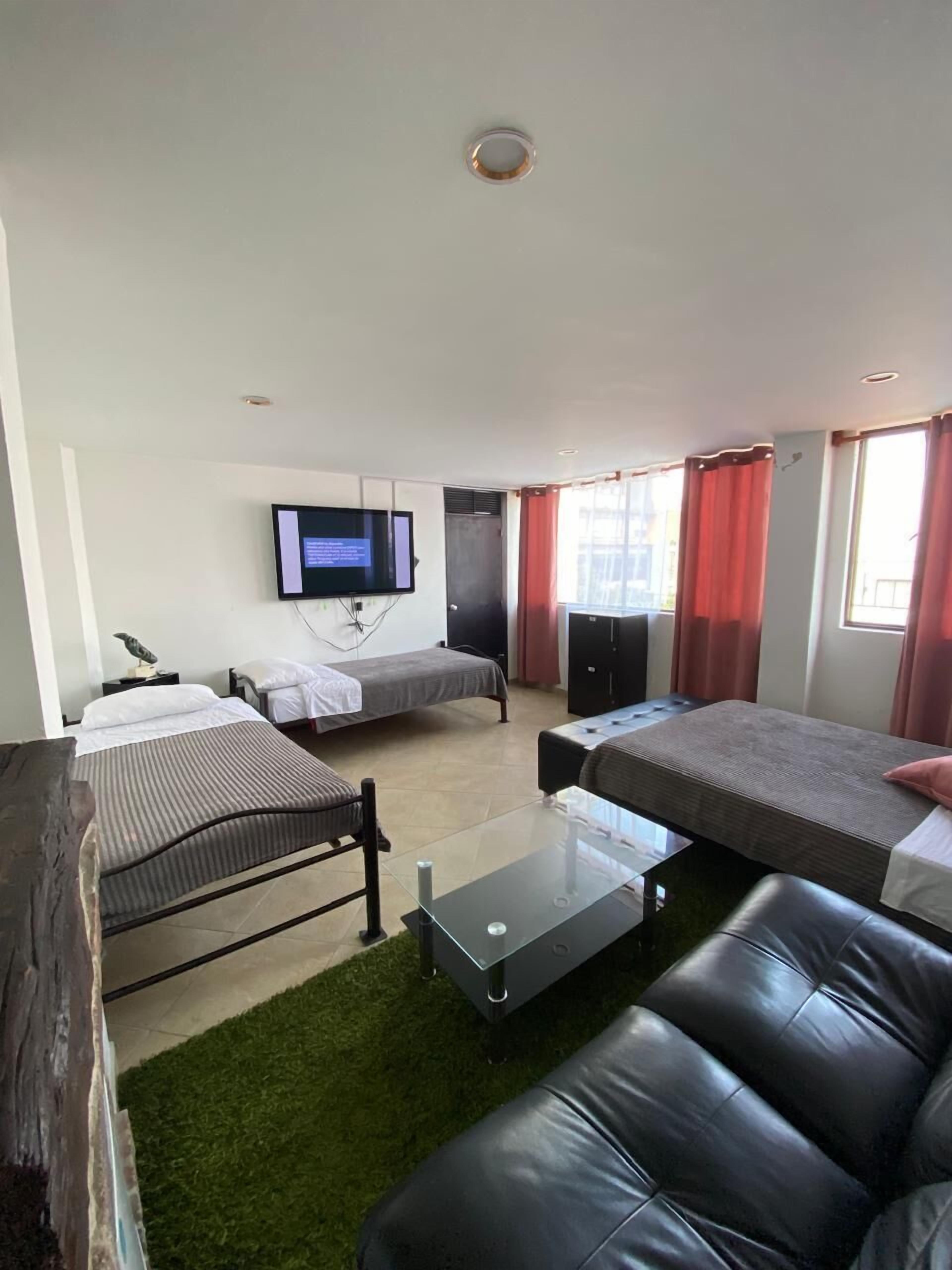 Familieværelse til 4 personer - byudsigt