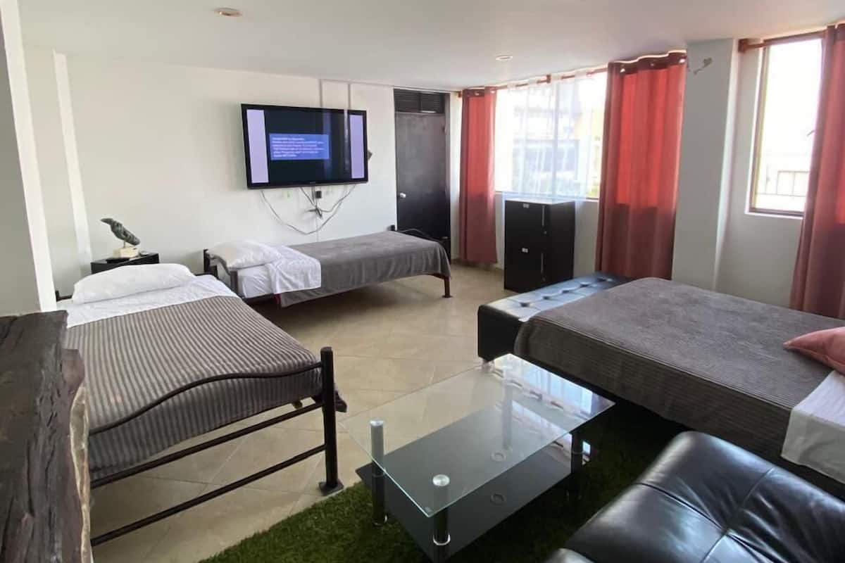 Familieværelse til 4 personer - byudsigt