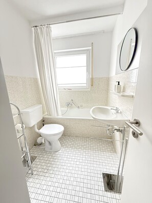 Towels, soap, toilet paper