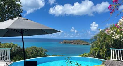 Polaris villa. Stunning view, private pool and beach nearby.