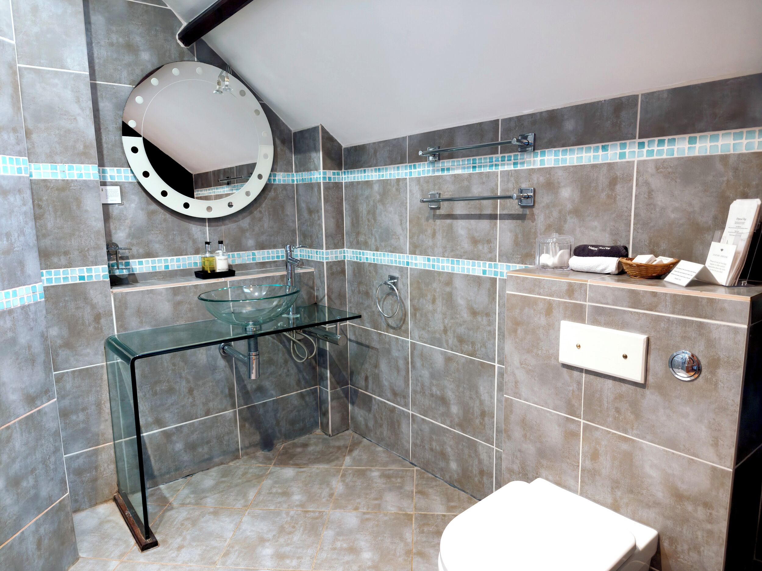 Shower, hair dryer