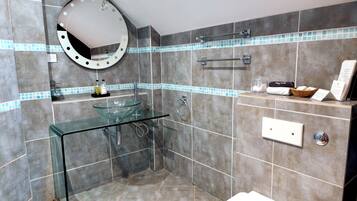 Shower, hair dryer