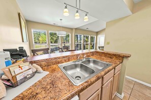 Fridge, microwave, oven, stovetop - Luxury Condo with Golf Course Views, Pools & Resort Access! (New Bern)
