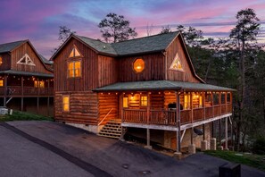 Exterior - Indoor Pool + Arcade Loft | 4 En-Suite BRs | Gated Bear Crossing Cabin (Sevierville)