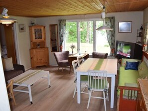 TV og peis